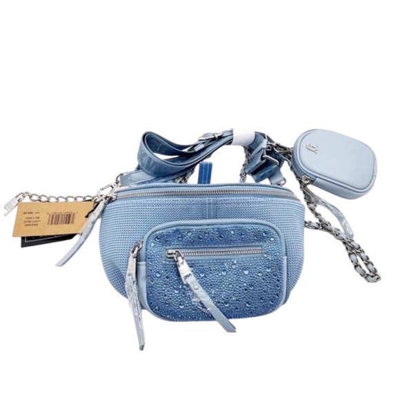 🆕{Steve Madden} Bmaxima Multi Crystals Cross Body Sling Bag - Picture 3 of 12